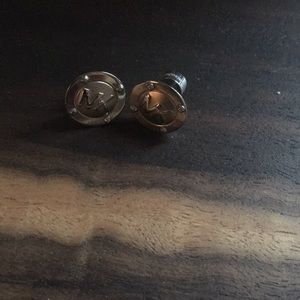 Silver micheal kors earrings